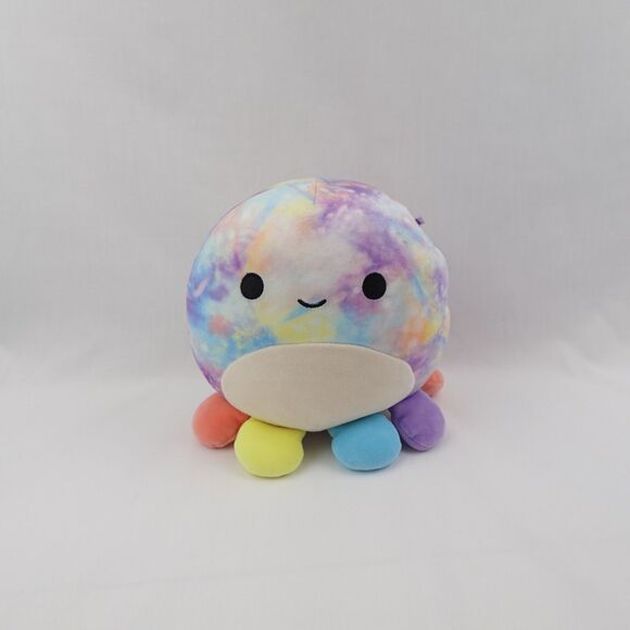 NWOT Squishmallows Pedi The Octopus 8" Plush Rainbow Tie-Dye Stuffed Animal Soft - Picture 10 of 12
